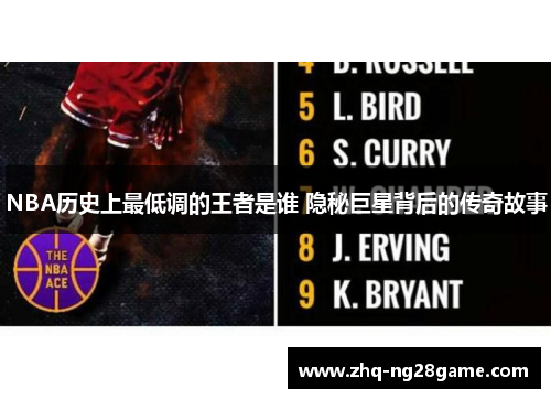 NBA历史上最低调的王者是谁 隐秘巨星背后的传奇故事